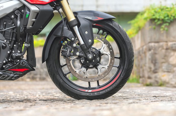 2025 Pulsar NS400Z front disc brake and pads